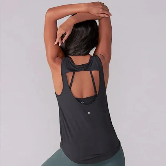 Tavi Active Sold @Neiman Marcus Ebony Tempo Tank XS Classic Silhouette &Cut Outs - Picture 1 of 8